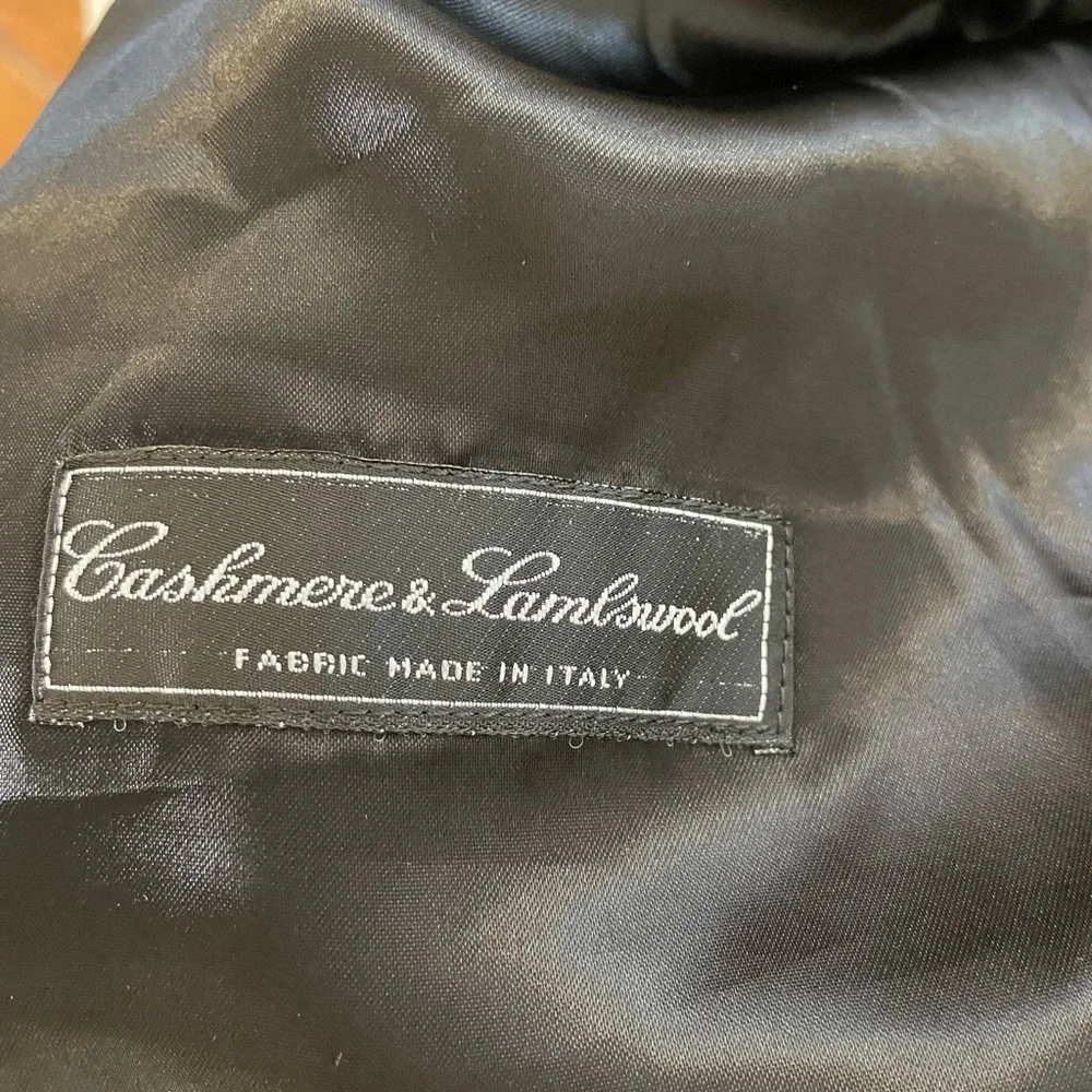 mario valene Made in Italy Thick Soft Double Faced Cashmere Blend Car Coat SZ 44
